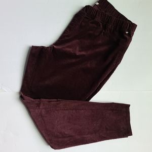 EILEEN FISHER burgundy corduroy pants